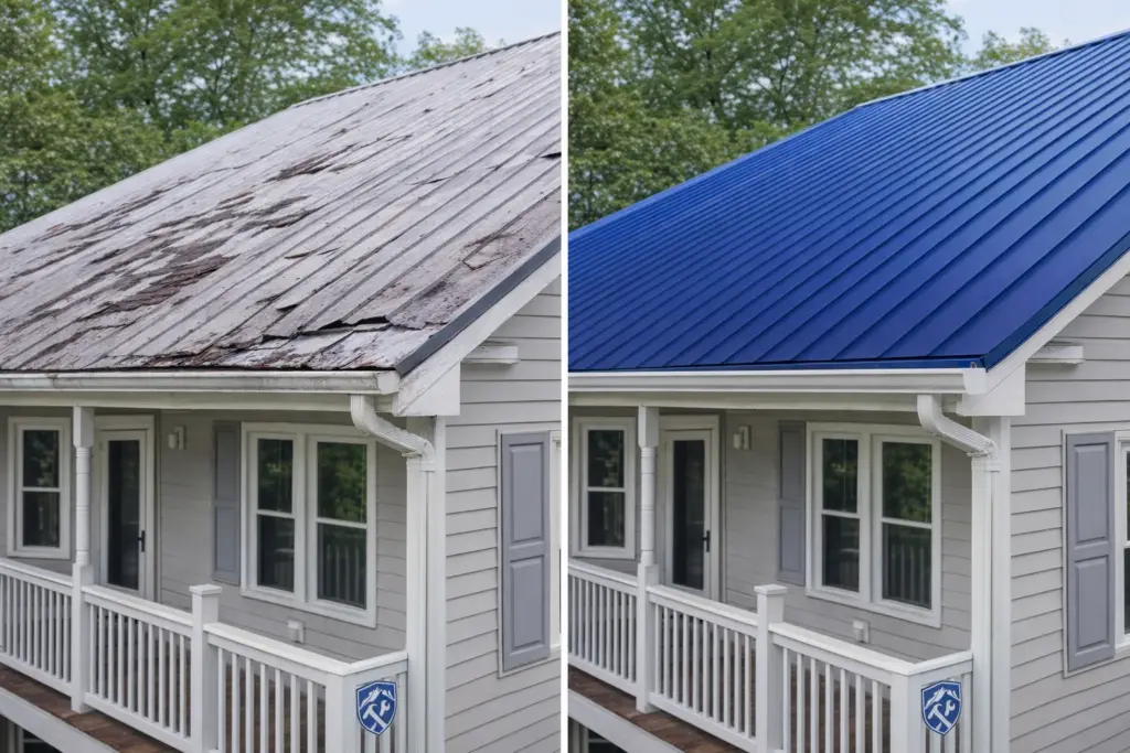 Jacksonville Metal Roofing - Before & After 2